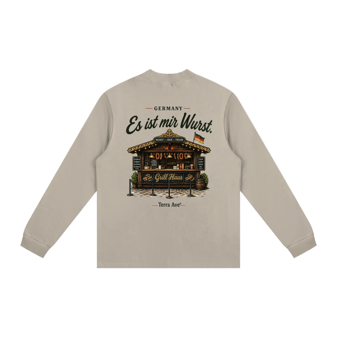 bratwurst graphic long sleeve germany streetwear