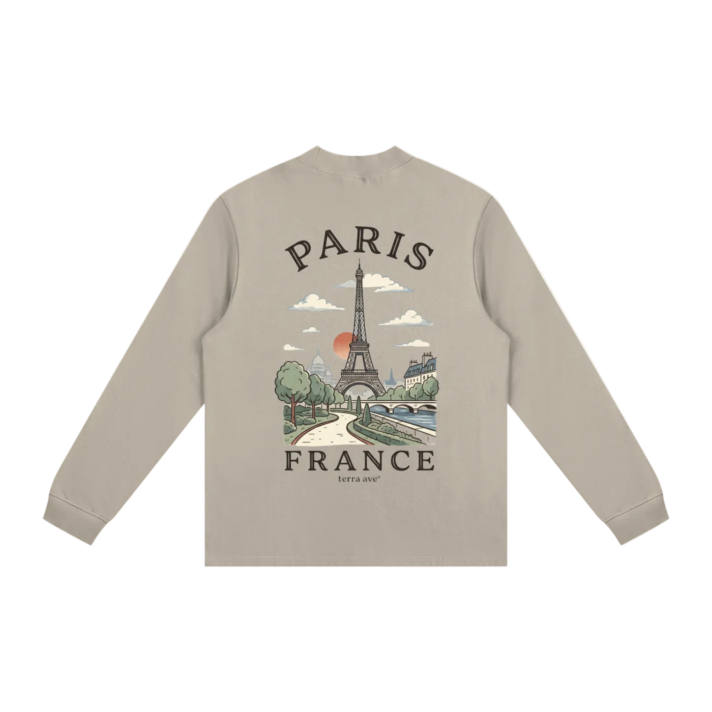 eiffel tower long sleeve shirt france travel apparel