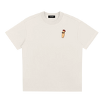 paris inspired graphic tee baguette character minimalist design