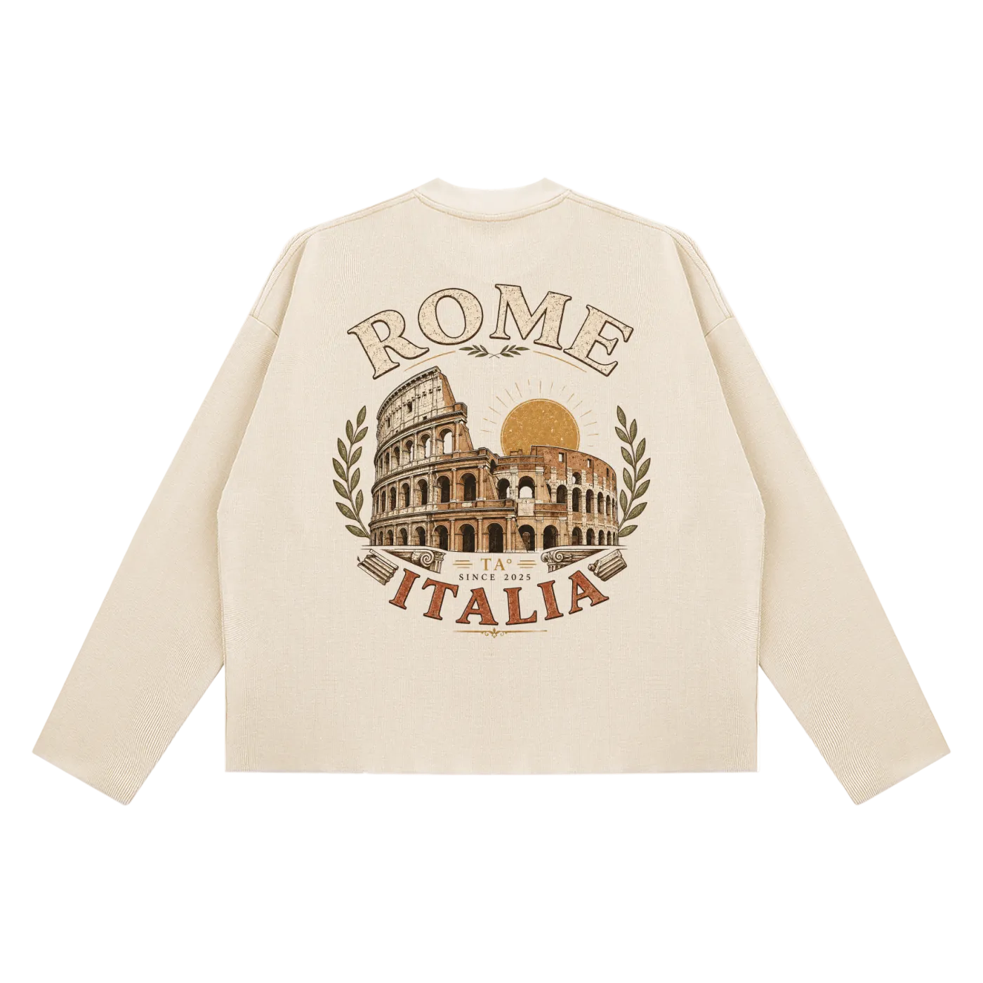 italy colosseum long sleeve rome graphic shirt