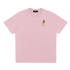 french bread graphic tee beret sunglasses streetwear terra ave pink