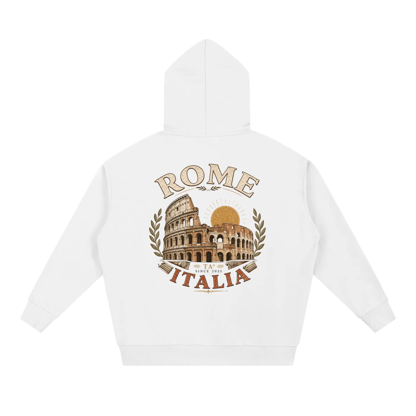 colosseum graphic hoodie rome italy streetwear