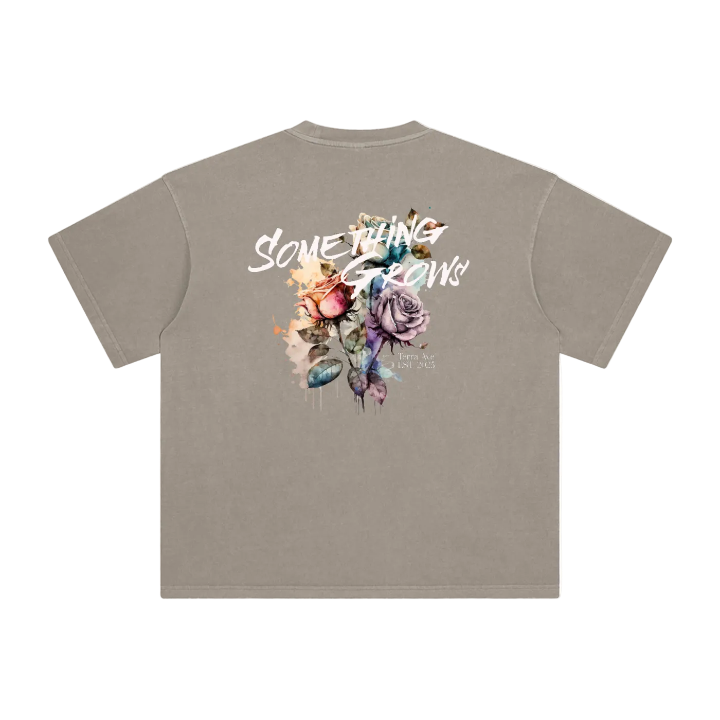 wherever we go vintage gray green streetwear outfit back