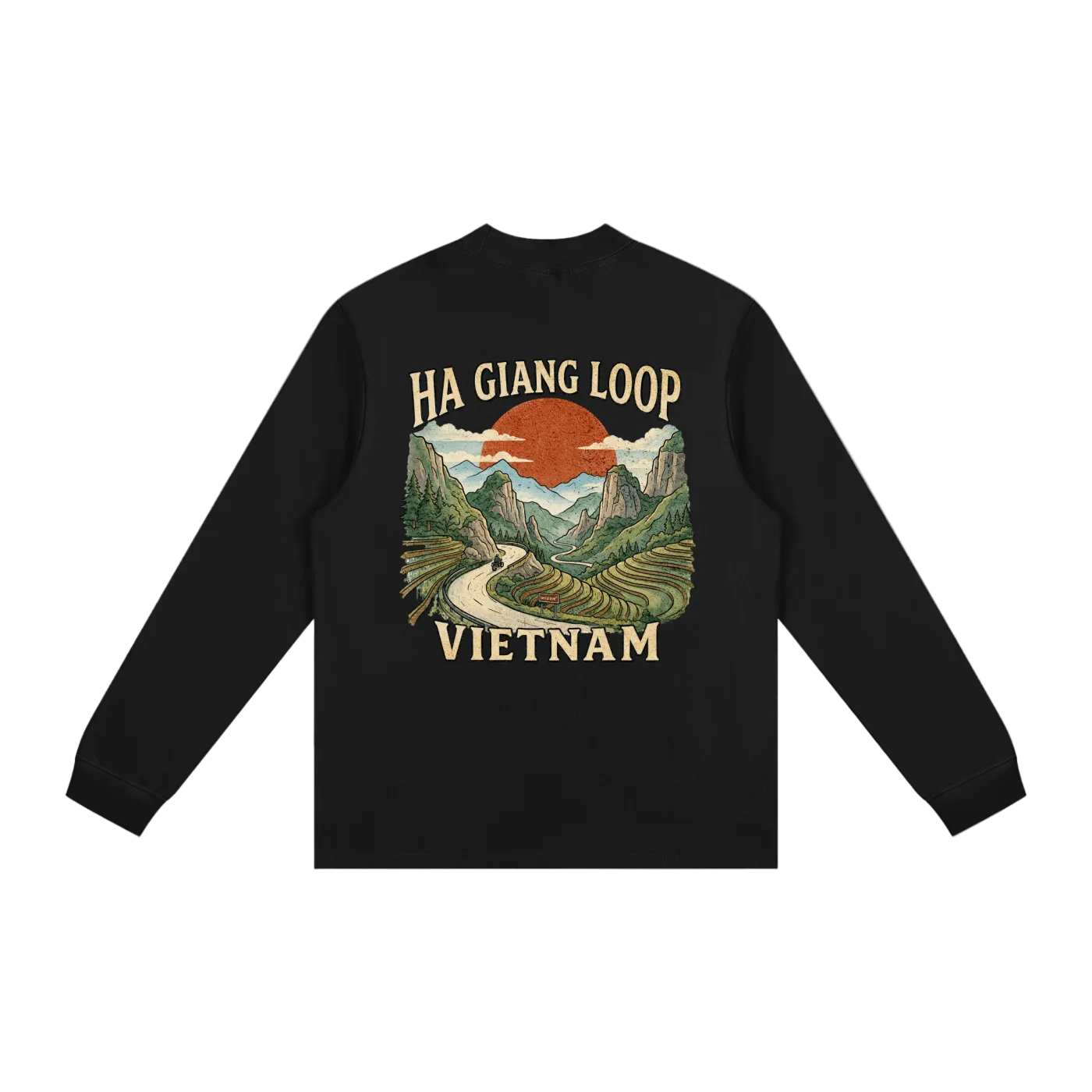 vietnam mountain long sleeve ha giang loop design