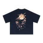 japan aesthetic t shirt cherry blossoms and train illustration