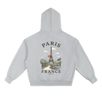 paris france hoodie eiffel tower landscape illustration