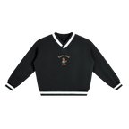Deutschland bear crewneck German streetwear sweatshirt front black