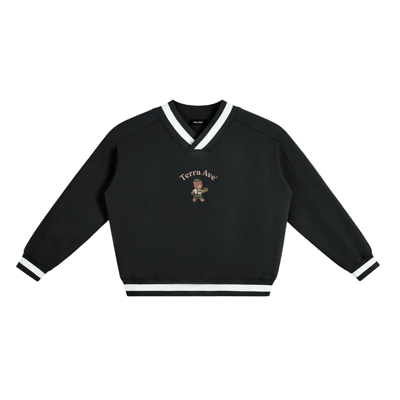 Deutschland bear crewneck German streetwear sweatshirt front black