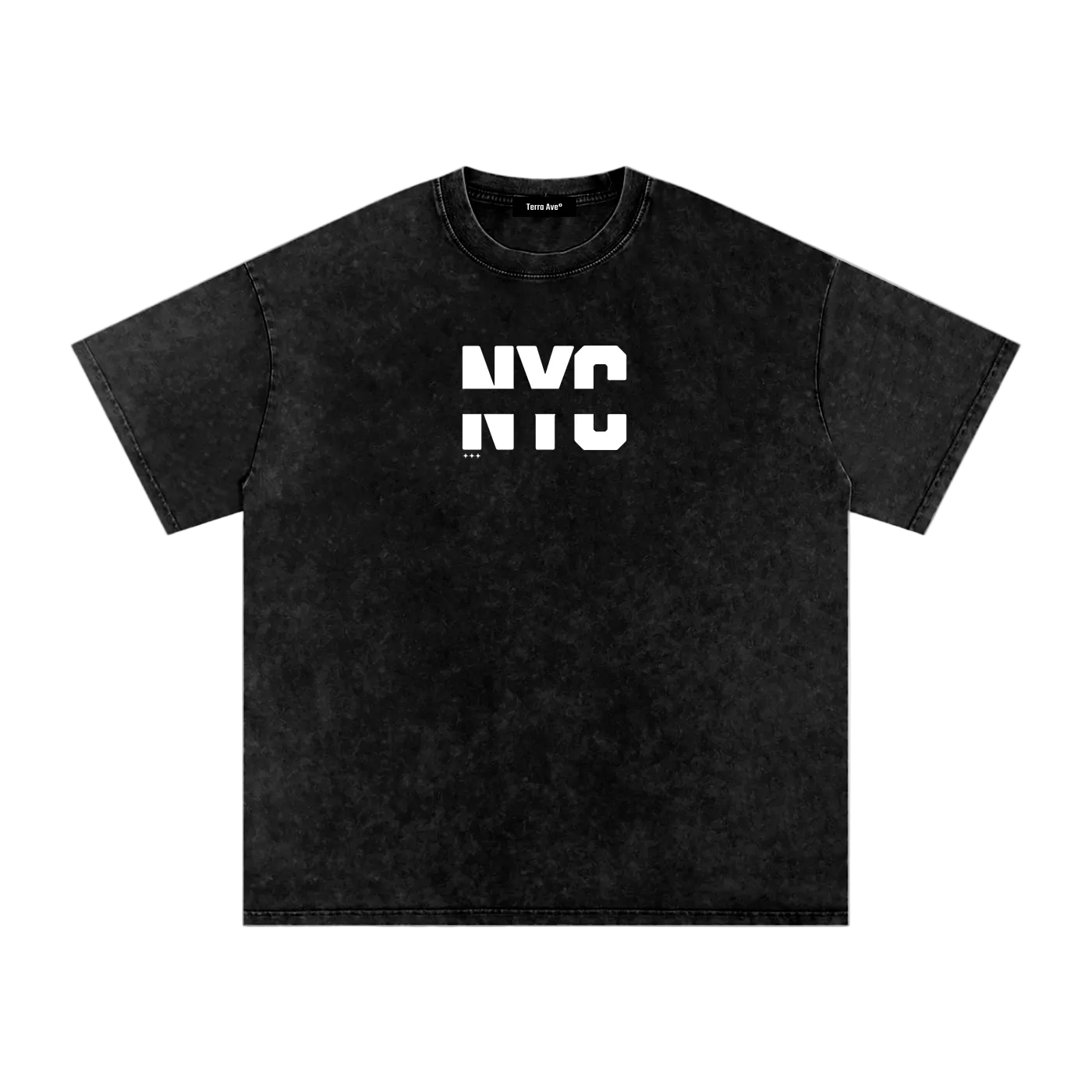 nyc washed tee black streetwear outfit front