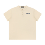 St Tropez henley t-shirt minimalist French Riviera outfit front