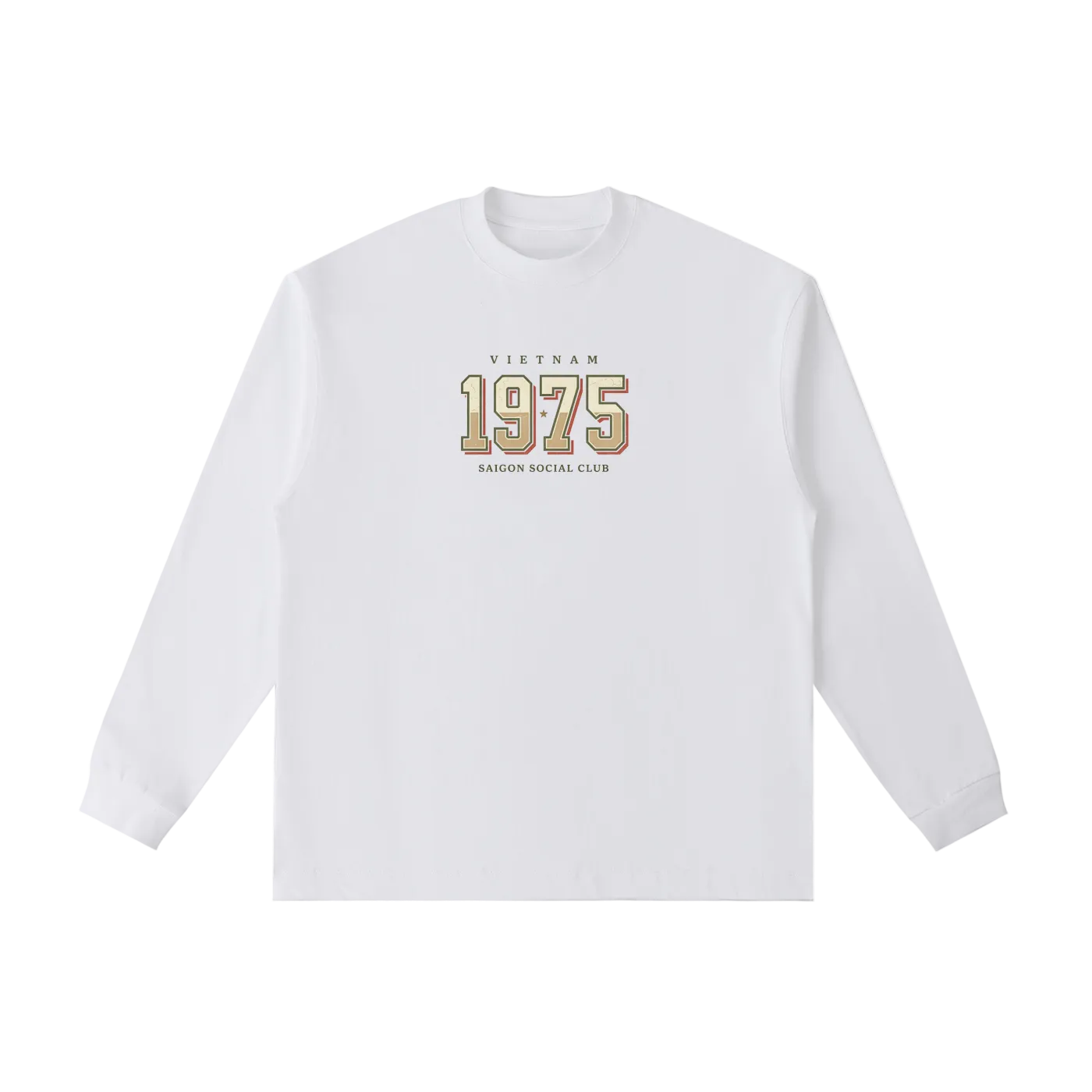 vietnam long sleeve saigon social club vintage design