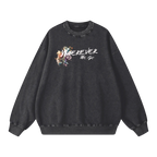 wherever we go crewneck heavyweight washed streetwear front