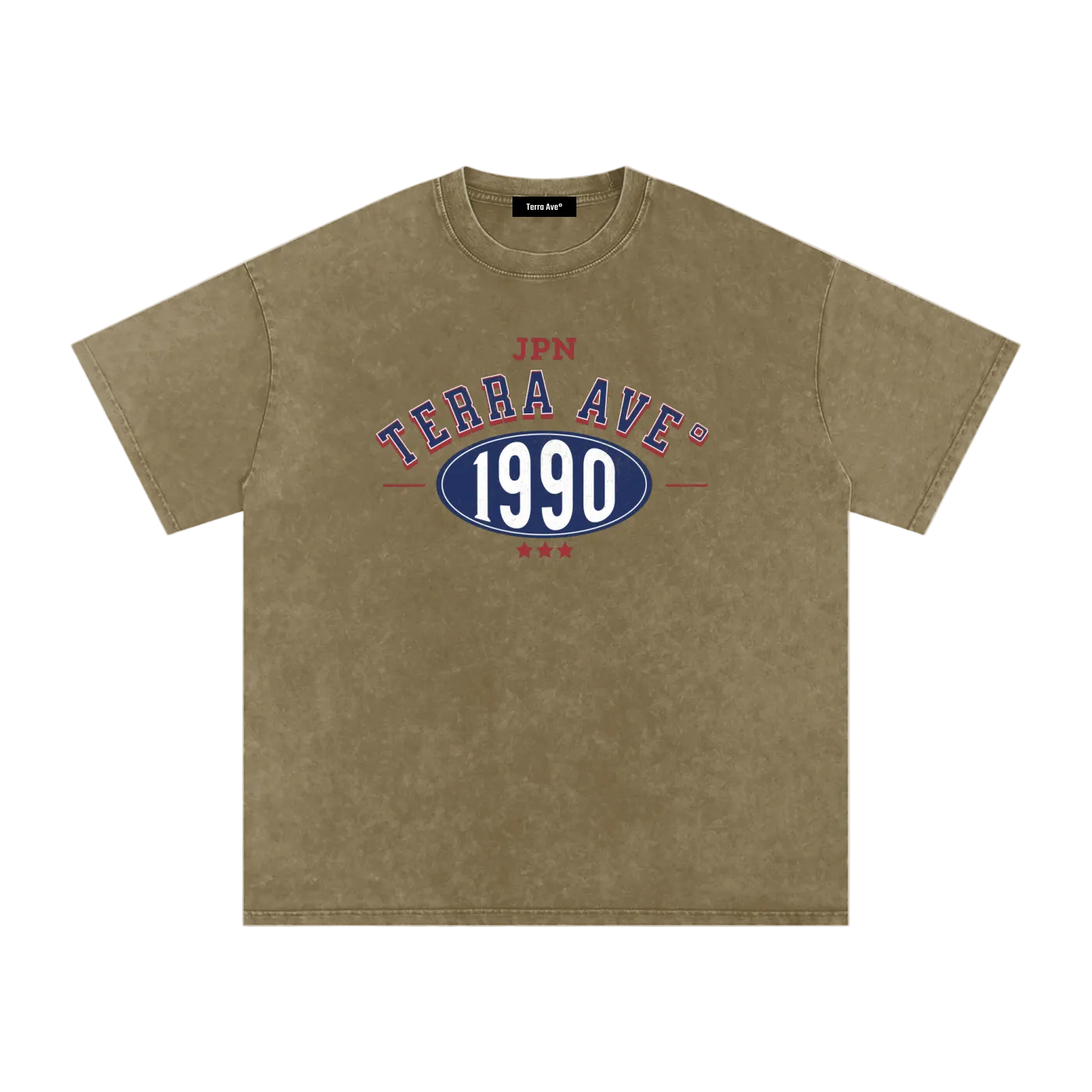 vintage japan tee army green washed streetwear outfit