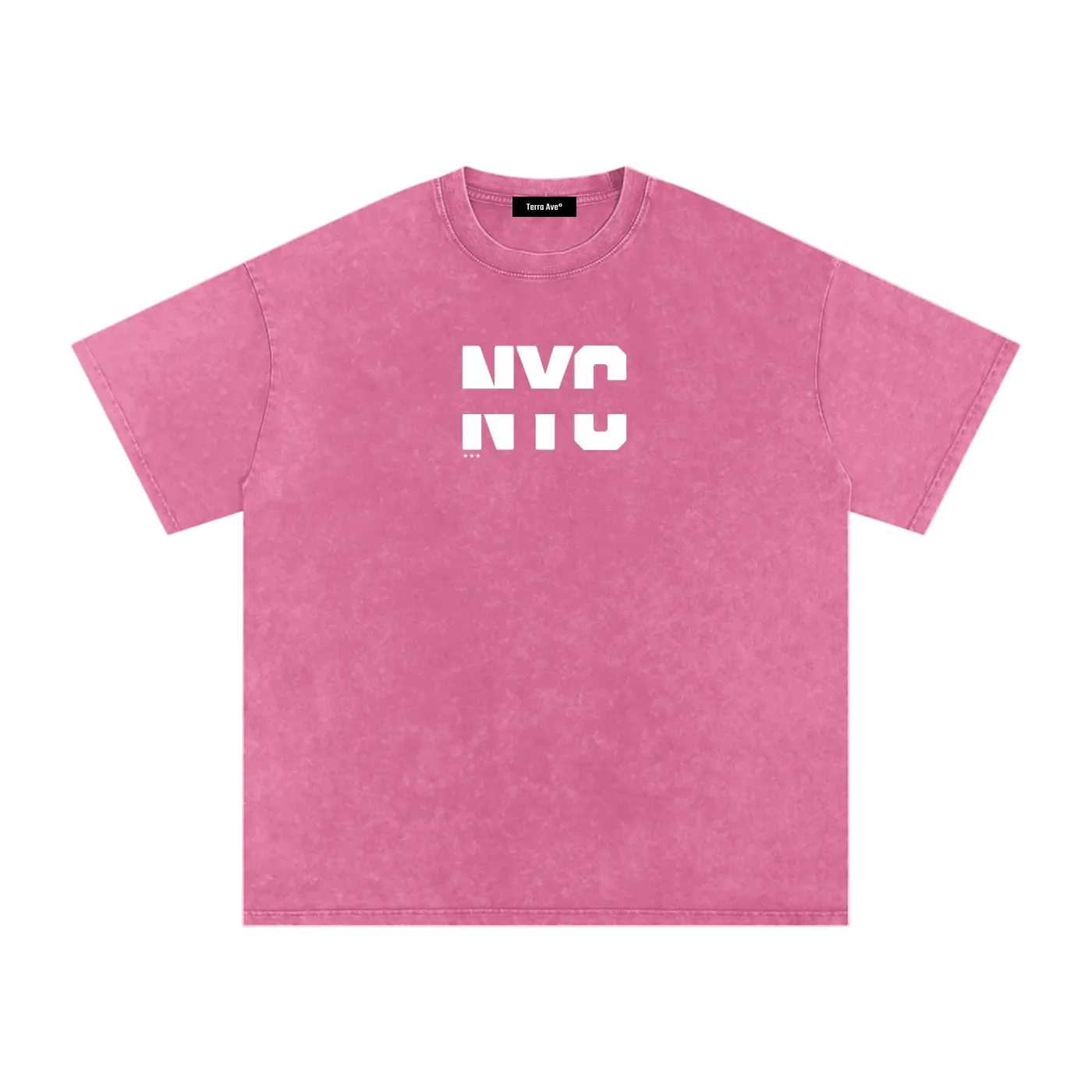 nyc washed tee pink streetwear outfit front