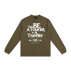 dont be a tourist long sleeve shirt minimalist streetwear front