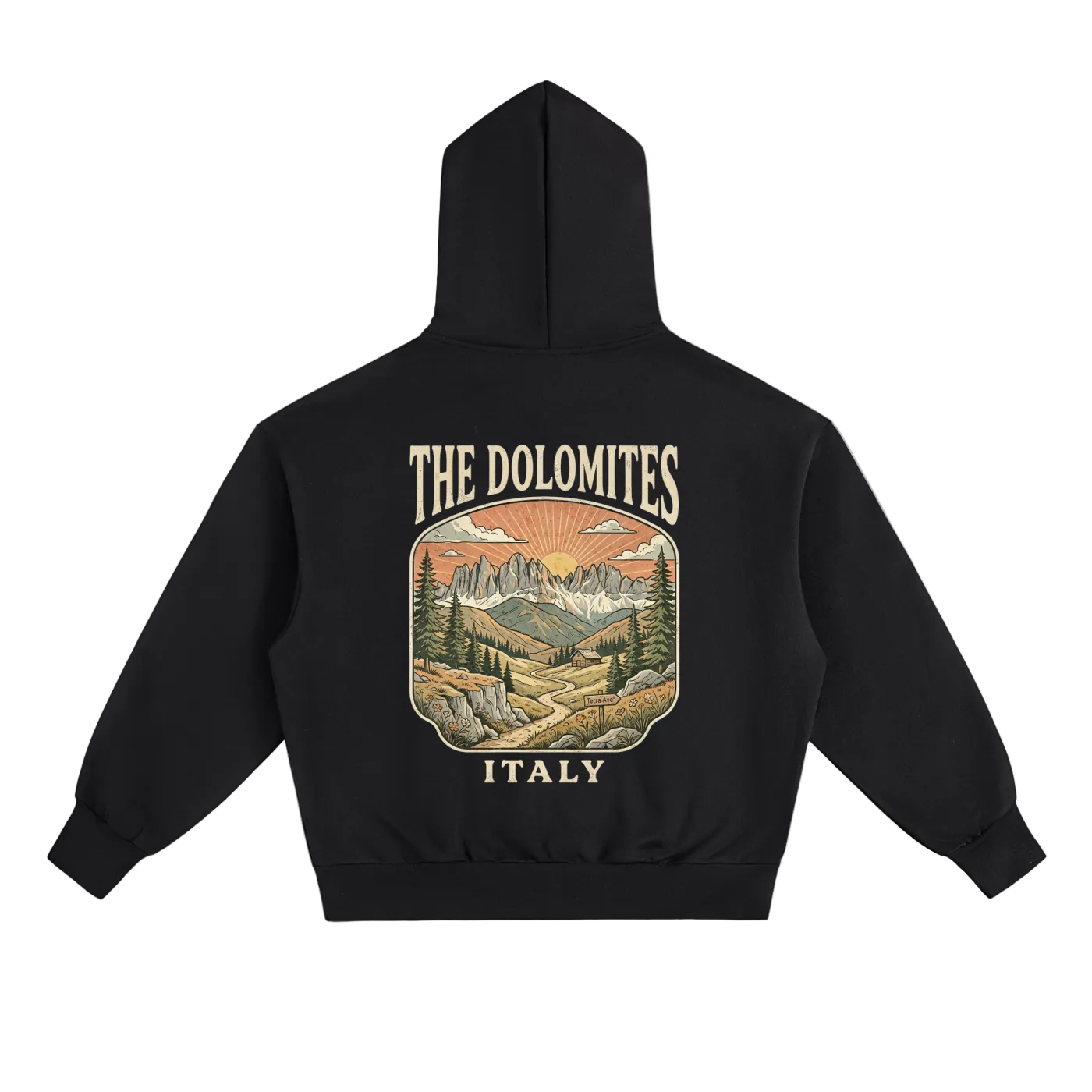 italy dolomites hoodie mountain travel design
