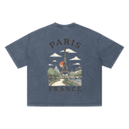 paris eiffel tower shirt minimalist vintage streetwear