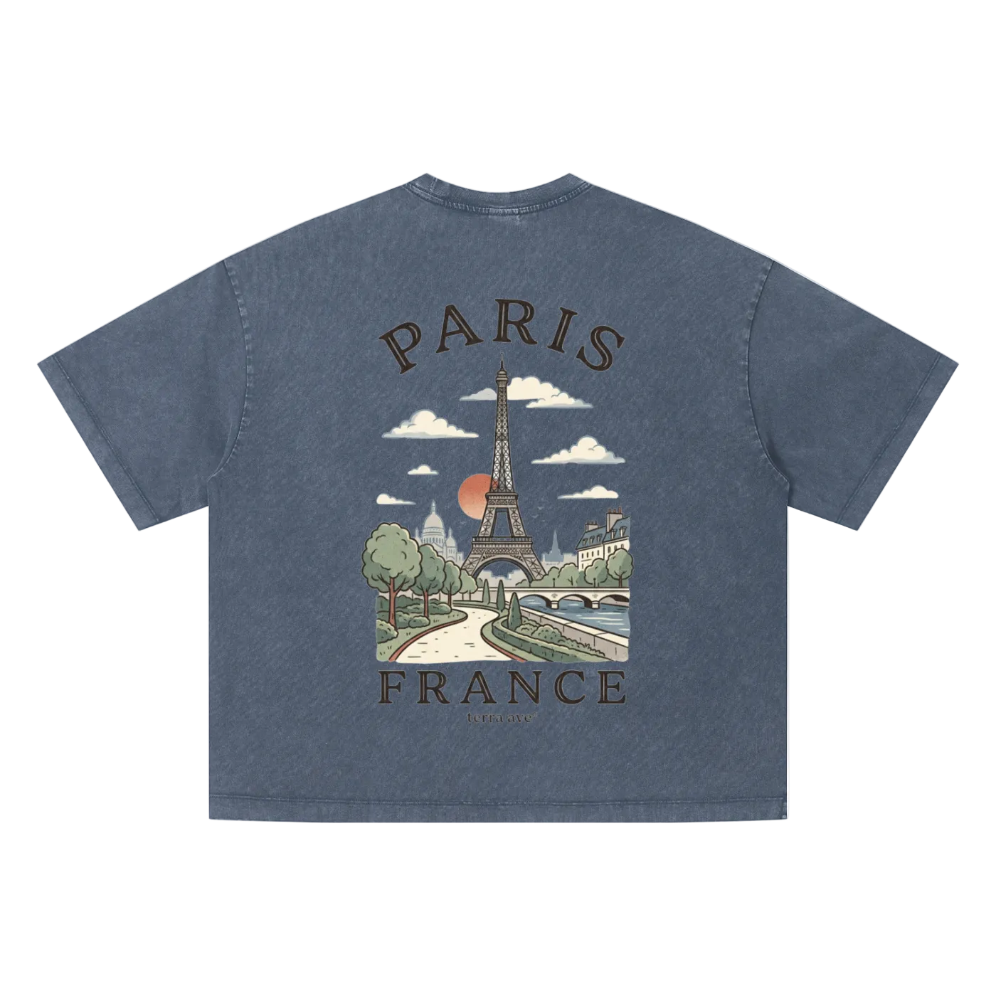 paris eiffel tower shirt minimalist vintage streetwear