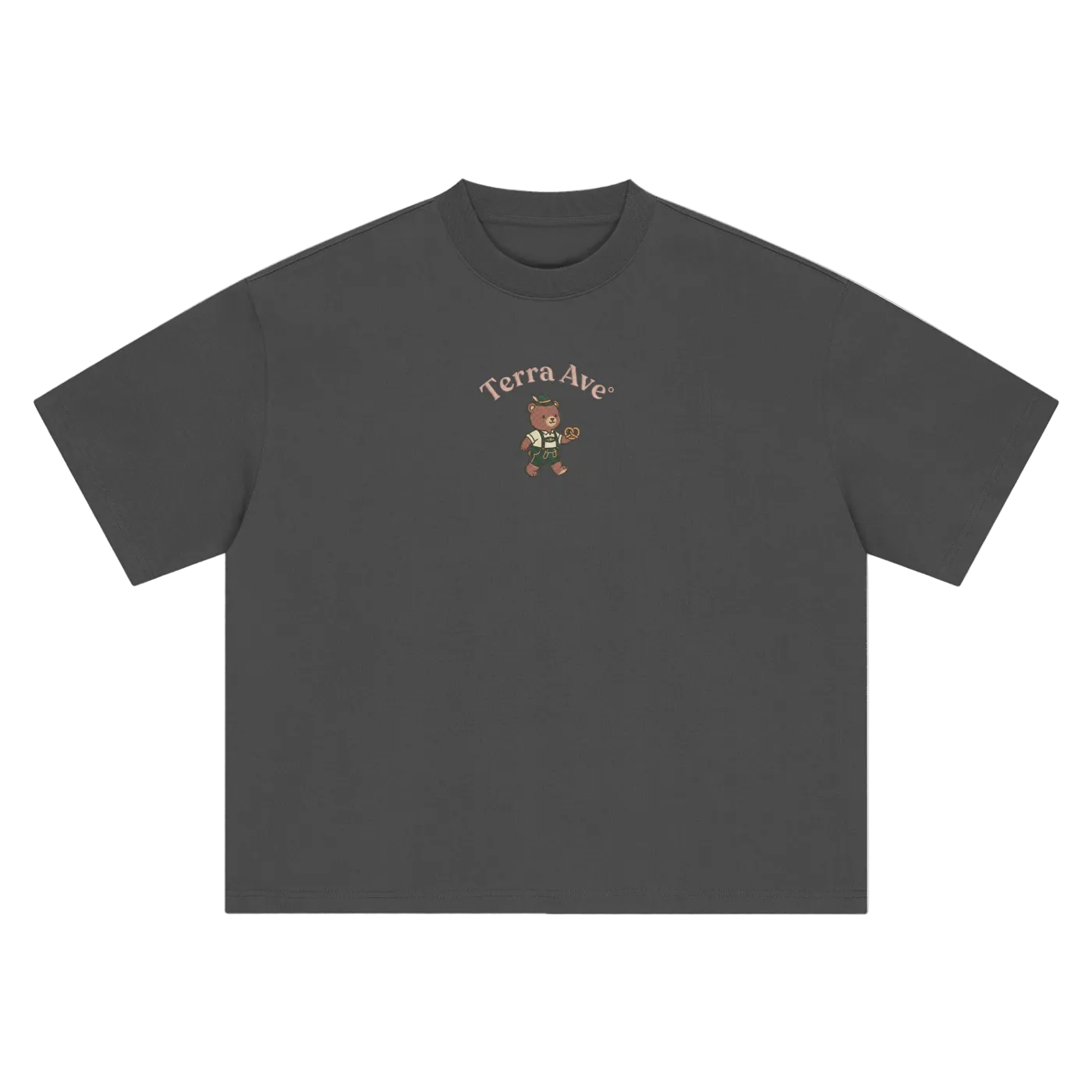 Deutschland bear heavyweight t-shirt German streetwear graphic tee front gray
