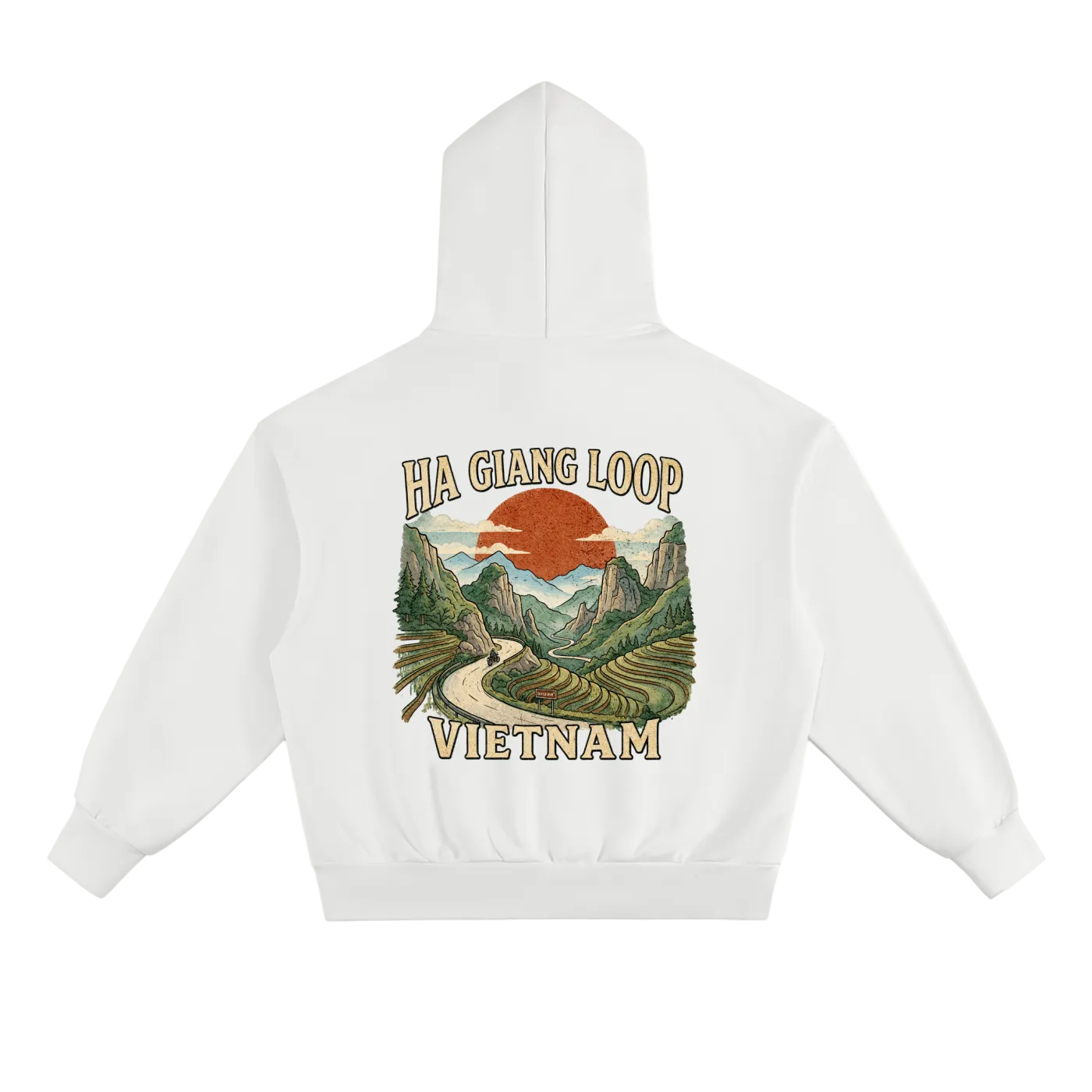 vietnam travel hoodie mountain landscape graphic