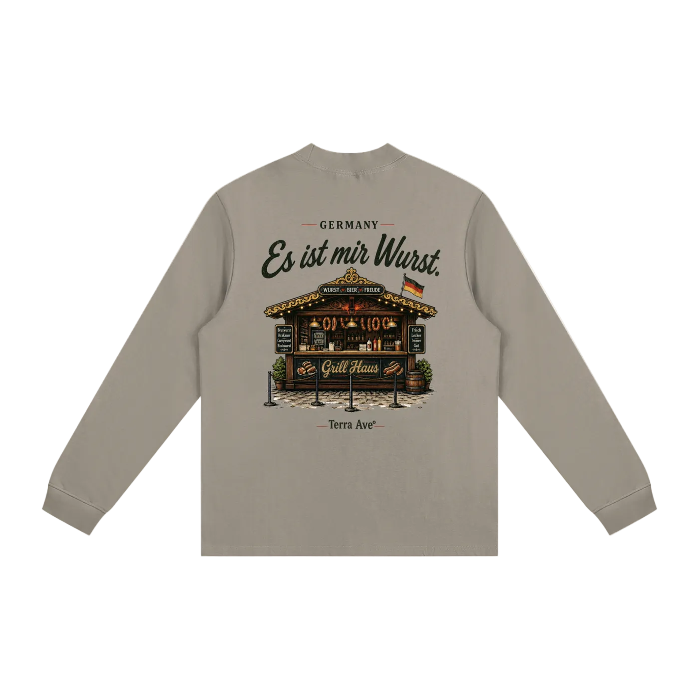 germany long sleeve bratwurst stand streetwear design