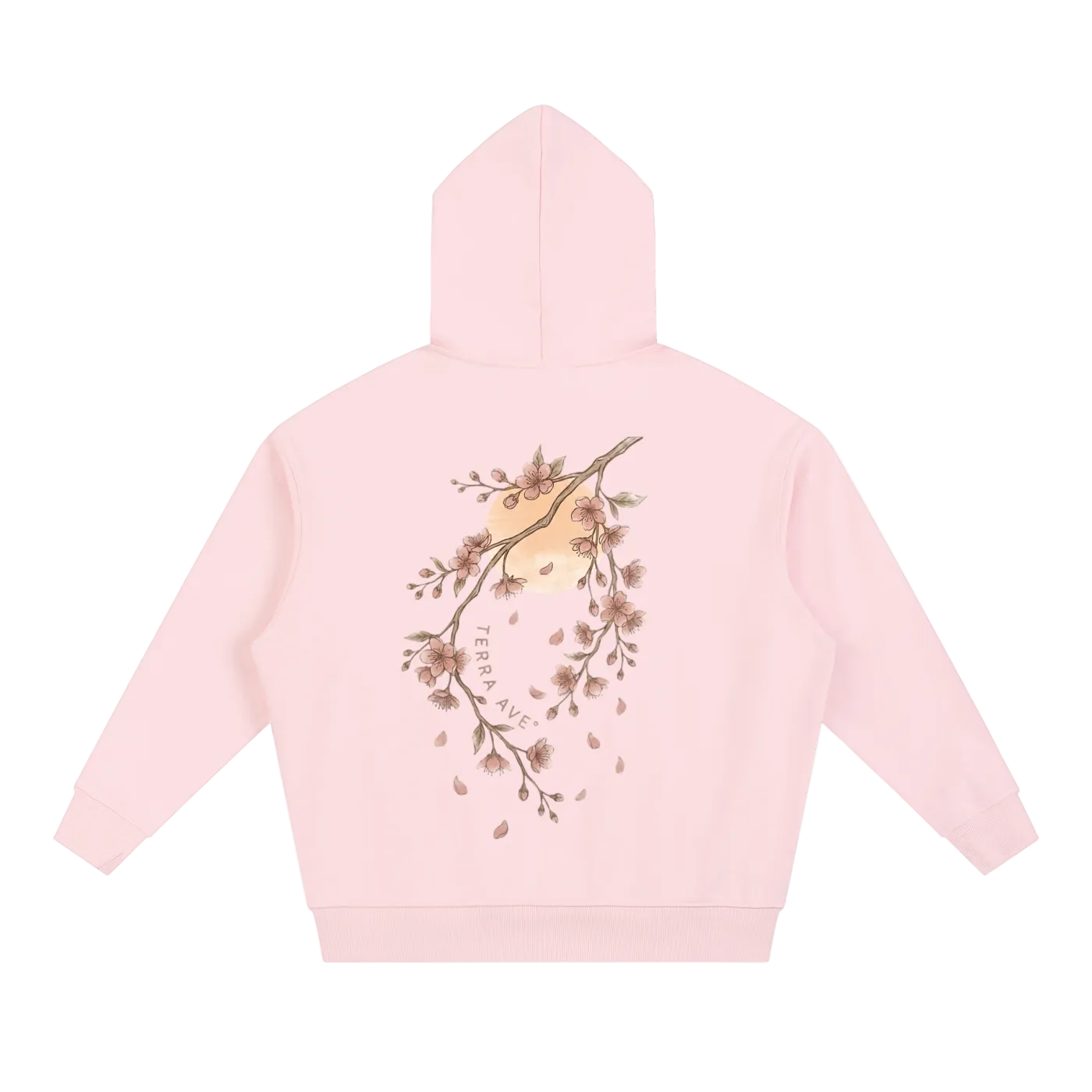 japan hoodie with mount fuji cherry blossoms vintage travel design