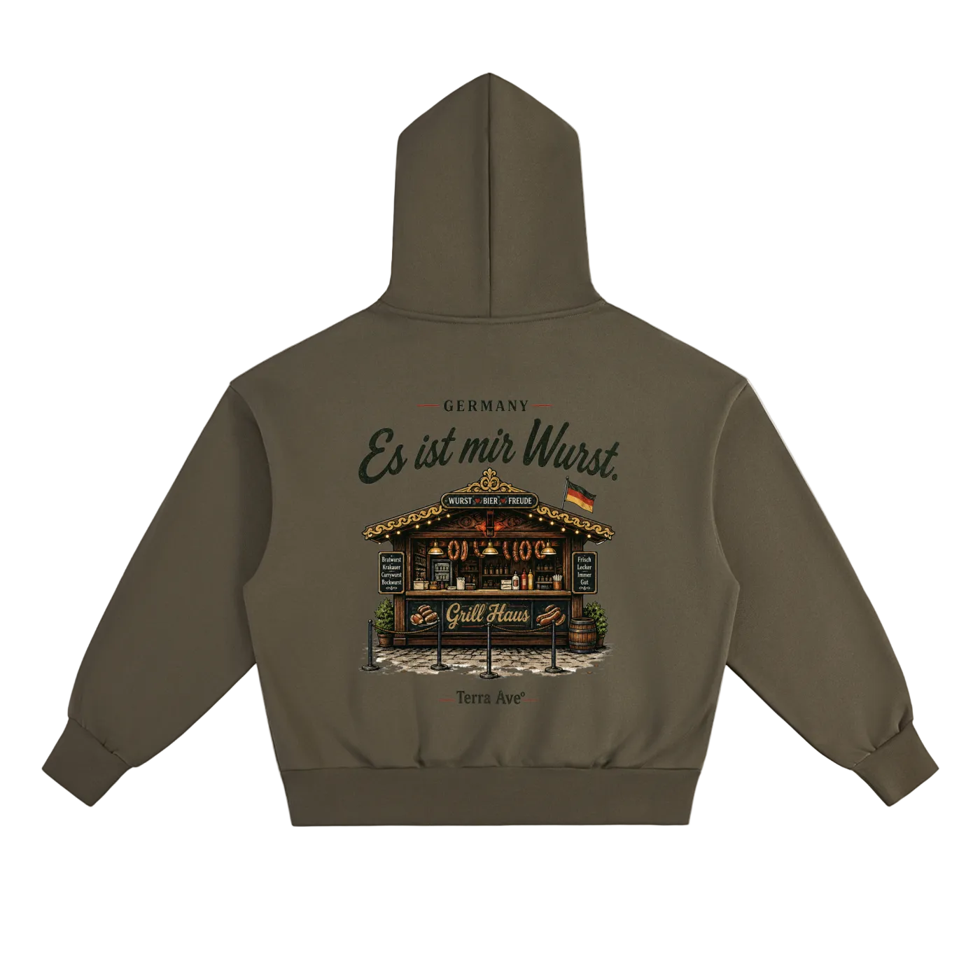 germany hoodie oktoberfest style bratwurst graphic