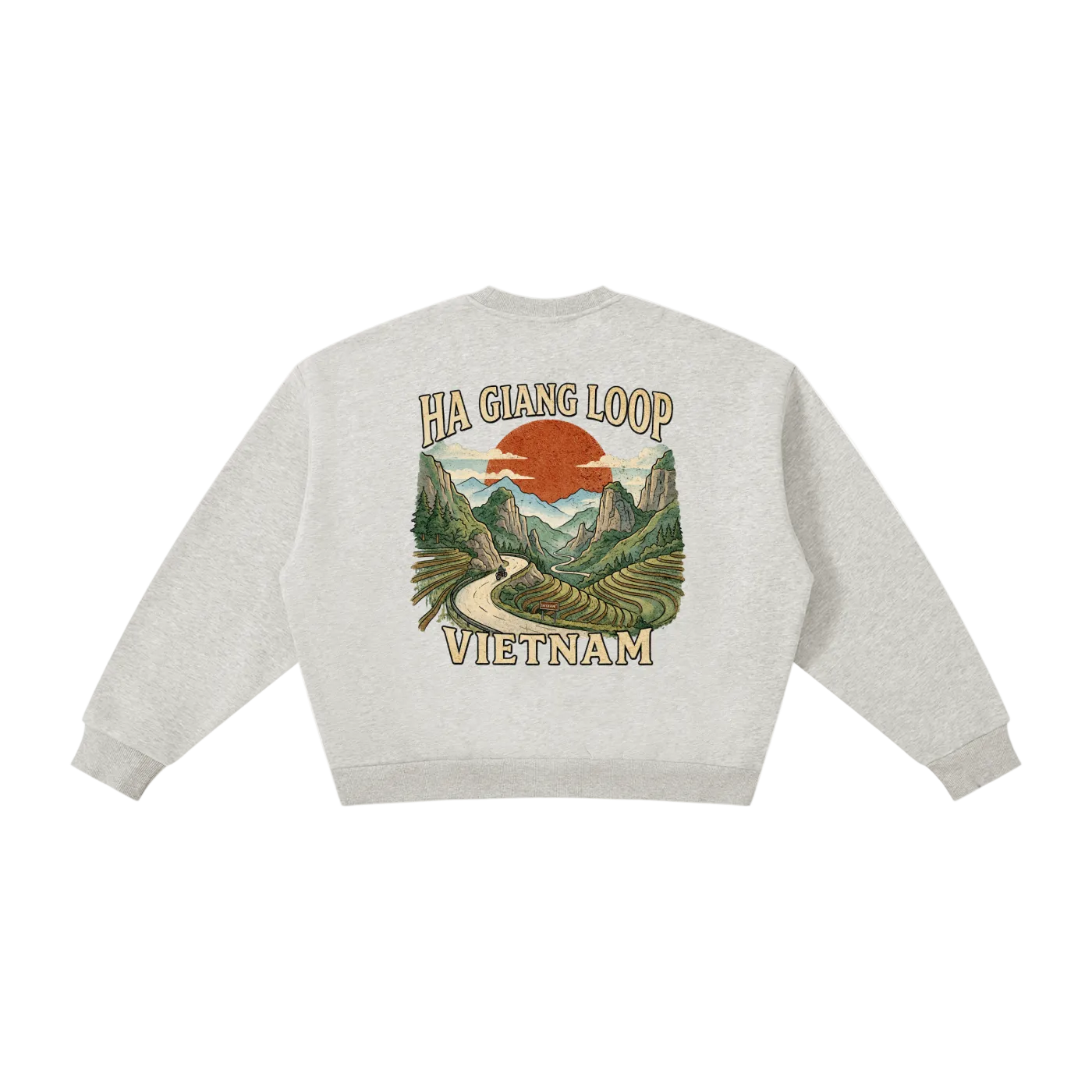 ha giang loop crewneck vietnam travel streetwear