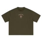 Deutschland bear heavyweight t-shirt German streetwear graphic tee front army green