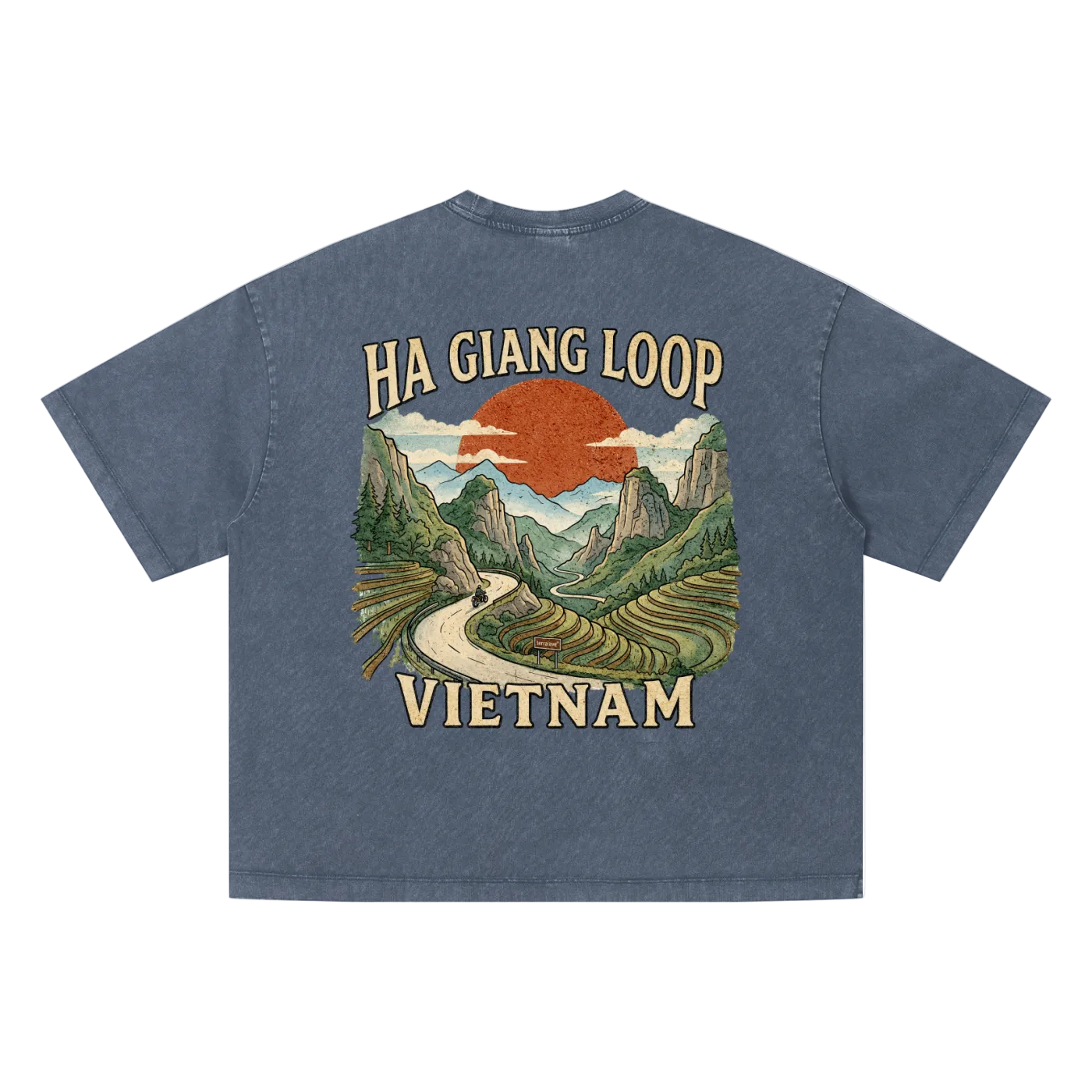 vietnam hiking aesthetic graphic tee