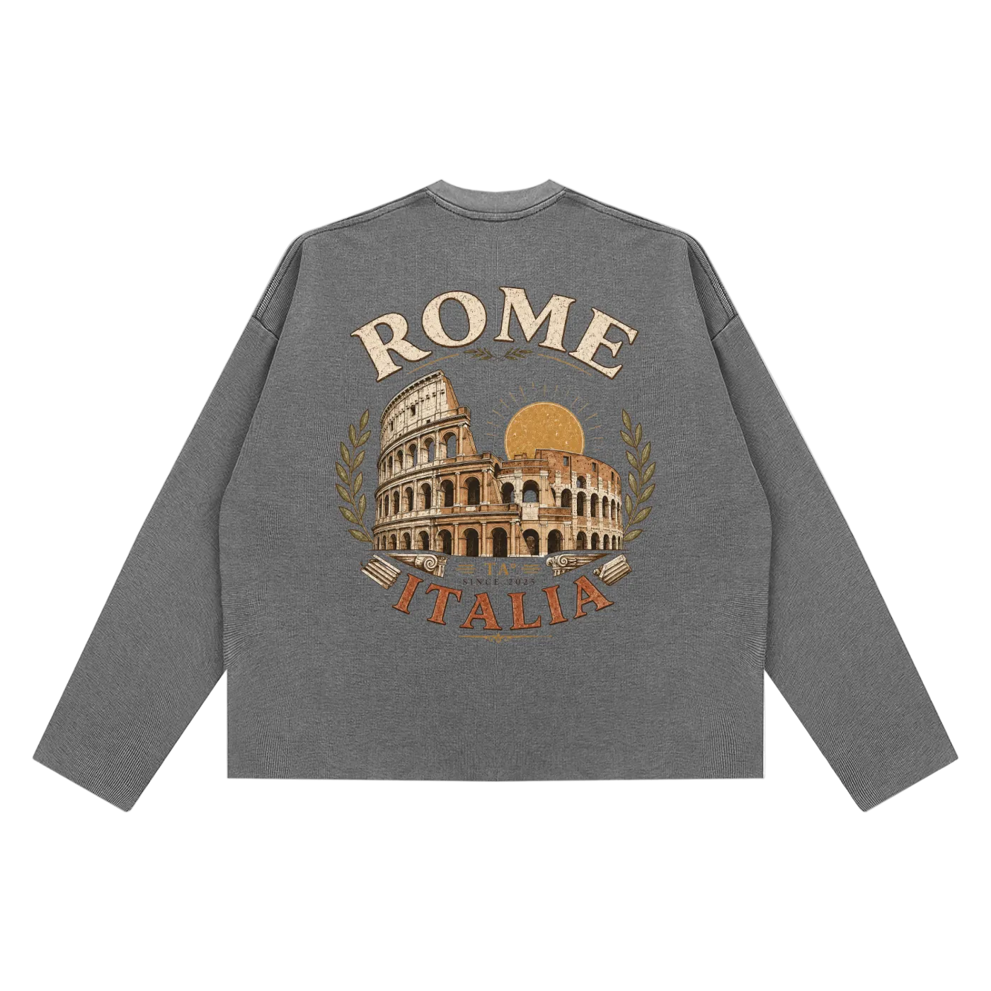 rome italy long sleeve vintage colosseum aesthetic
