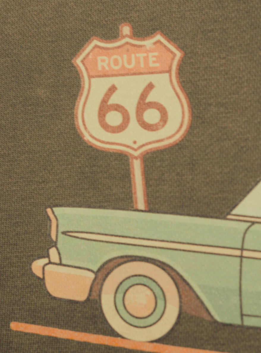 Route 66 Hoodie - Vintage