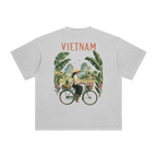 Premium Vietnam travel tee with tropical landscape artwork