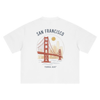 Hand Drawn Golden Gate Bridge Tee - Boxy