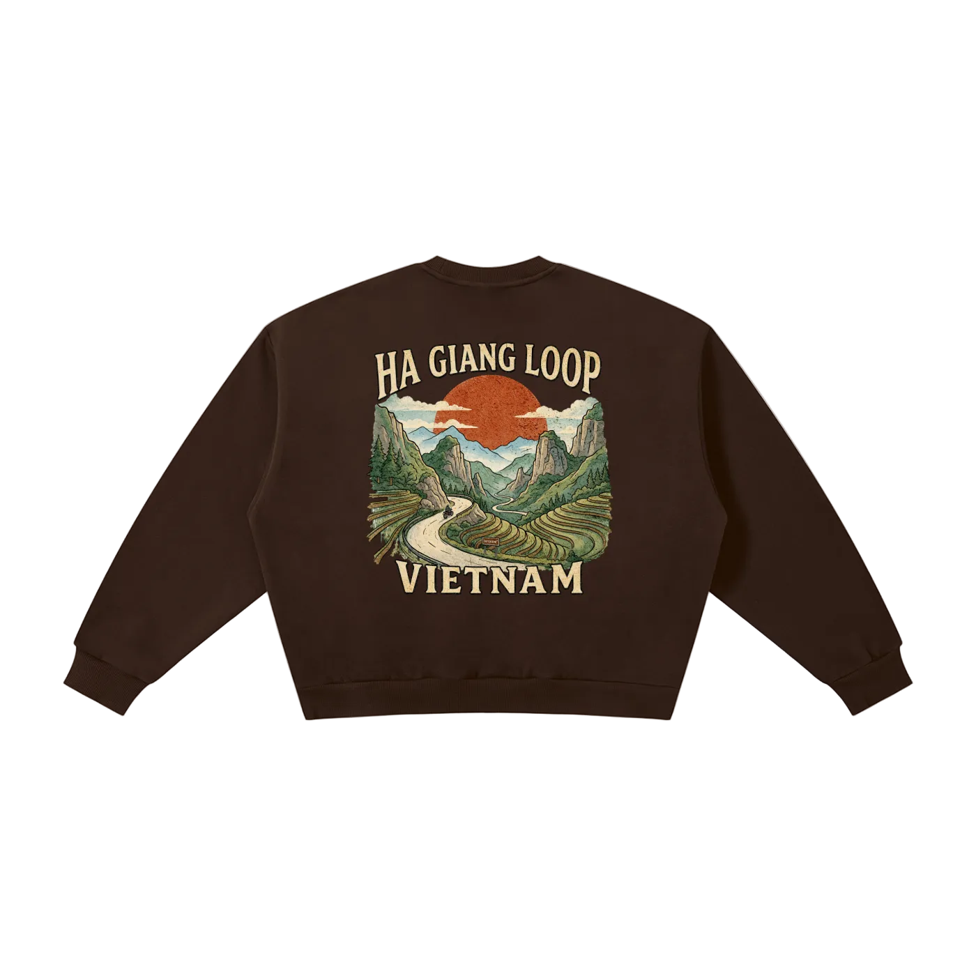 ha giang vietnam graphic crewneck vintage style