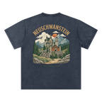 germany graphic shirt neuschwanstein castle vintage design blue design