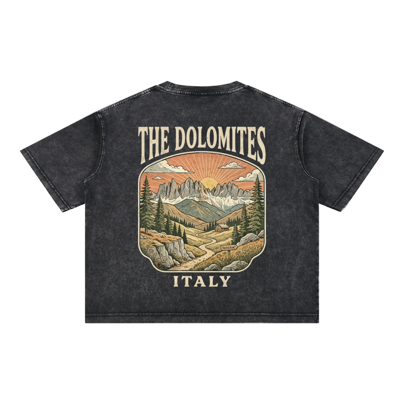 italy dolomites t shirt mountain travel design