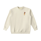 crew,france - french baguette crewneck sweatshirt paris streetwear terra ave cream