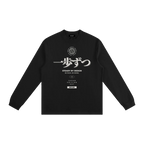 steady by design long sleeve black minimalist outfit