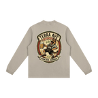 Oktoberfest long sleeve shirt beige minimalist outfit back