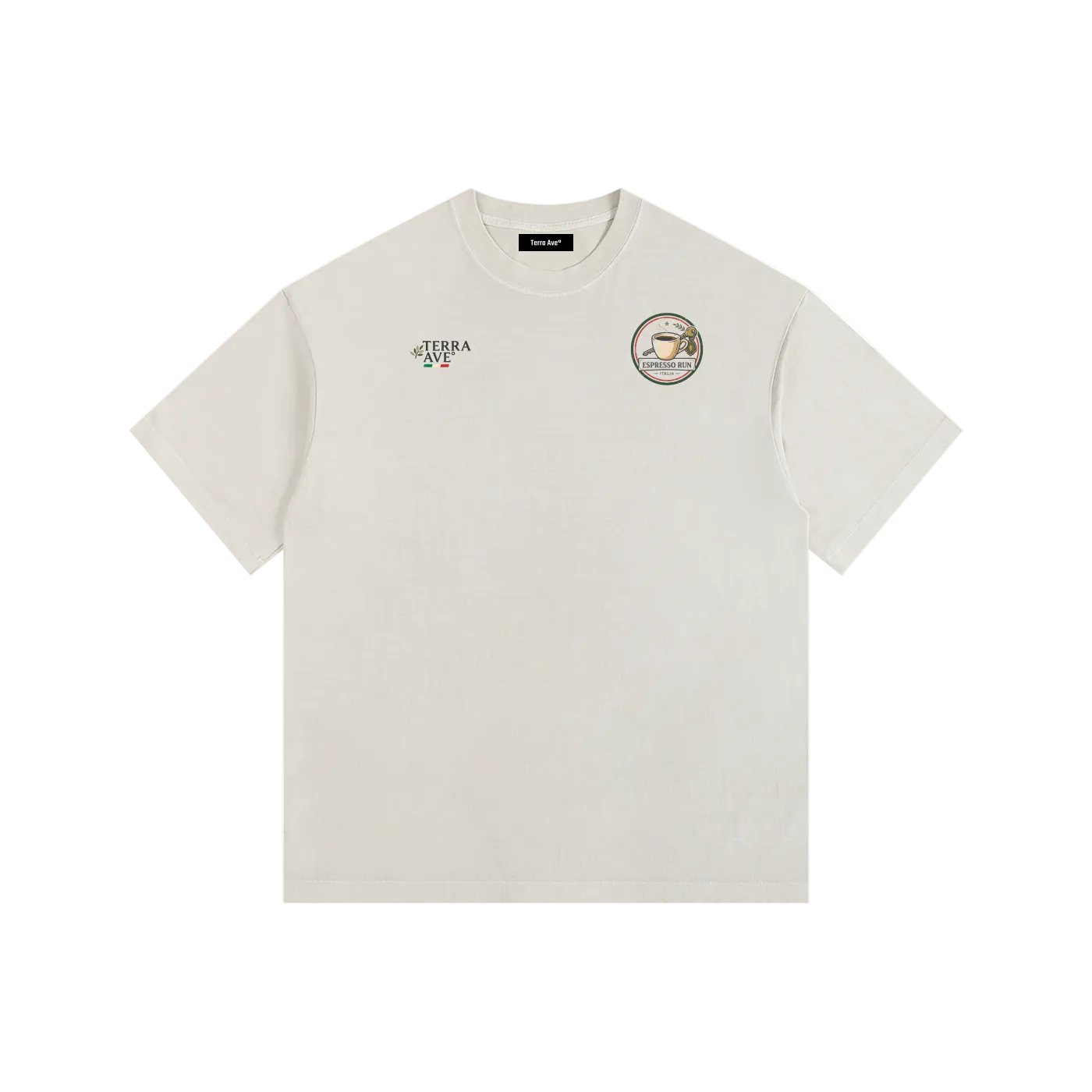 espresso run graphic tee italy coffee shirt terra ave