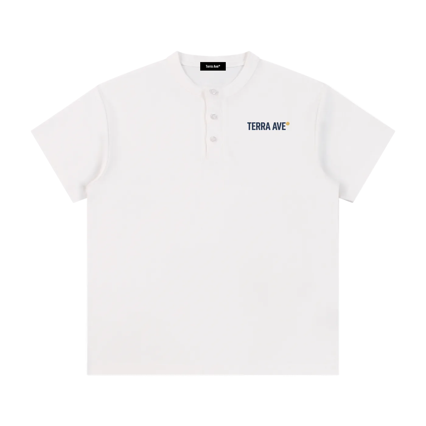 St Tropez henley t-shirt white minimalist travel tee