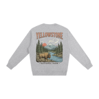 Yellowstone crewneck gray national park streetwear sweatshirt back