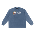 wherever we go washed long sleeve shirt vintage streetwear front
