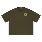 Oktoberfest oversized t-shirt army green minimalist streetwear tee