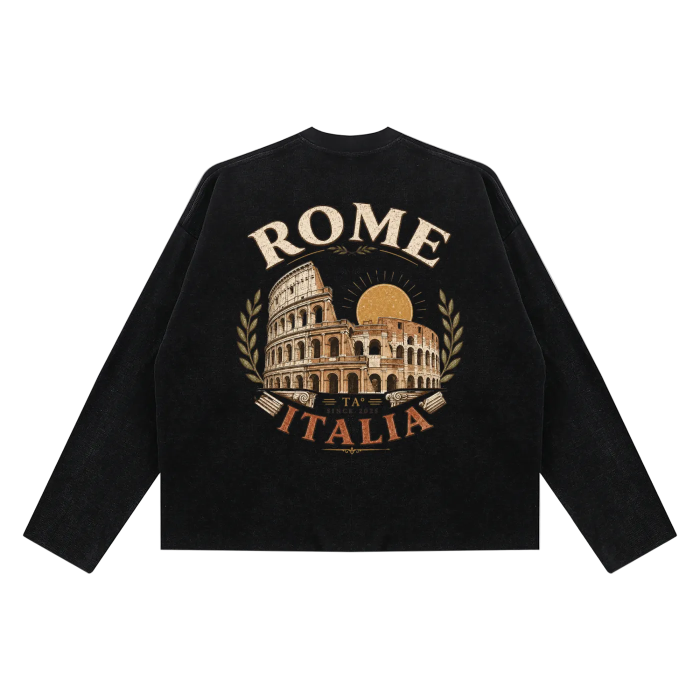colosseum graphic long sleeve rome italy design