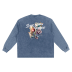wherever we go washed long sleeve shirt vintage streetwear back