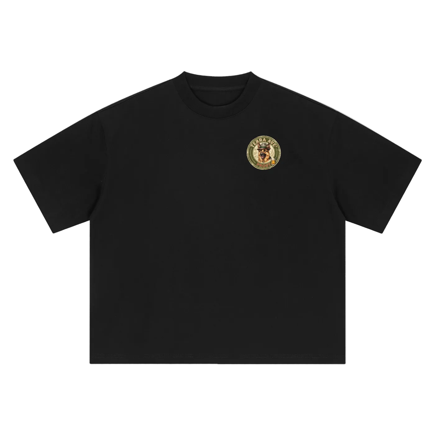 Oktoberfest oversized t-shirt German streetwear graphic tee front black