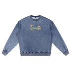 Route 66 crewneck blue design vintage clothing