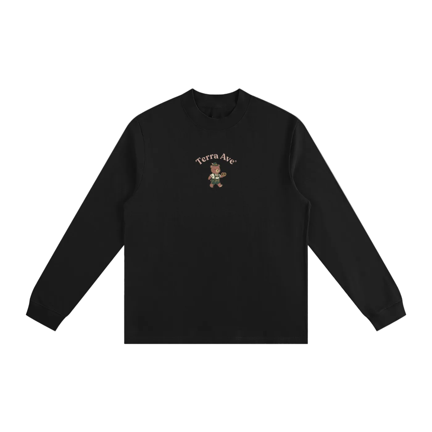 Deutschland bear long sleeve shirt German streetwear graphic front black